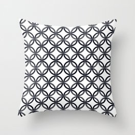 Celtic Knot Pattern - Black and White Throw Pillow