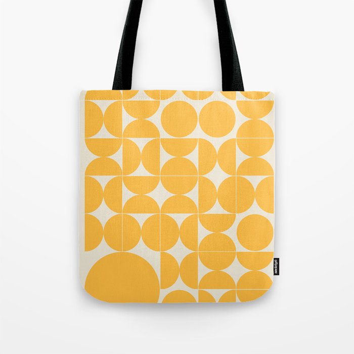 Circle Pattern - Yellow  Tote Bag