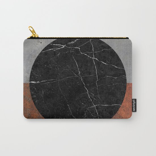 Abstract - Marble, Concrete, Rusted Iron Carry-All Pouch
