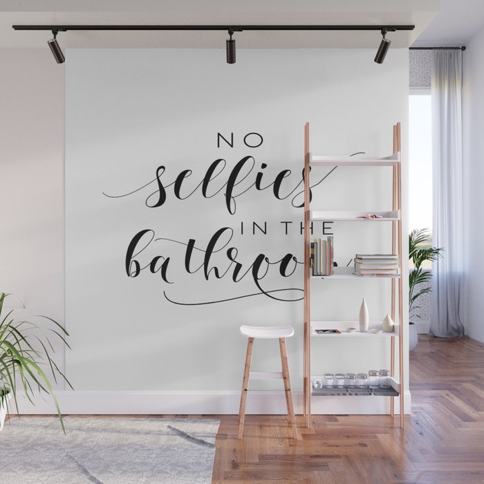 Bathroom Wall Decor Printable Bathroom Rules Sign No Selfies In
