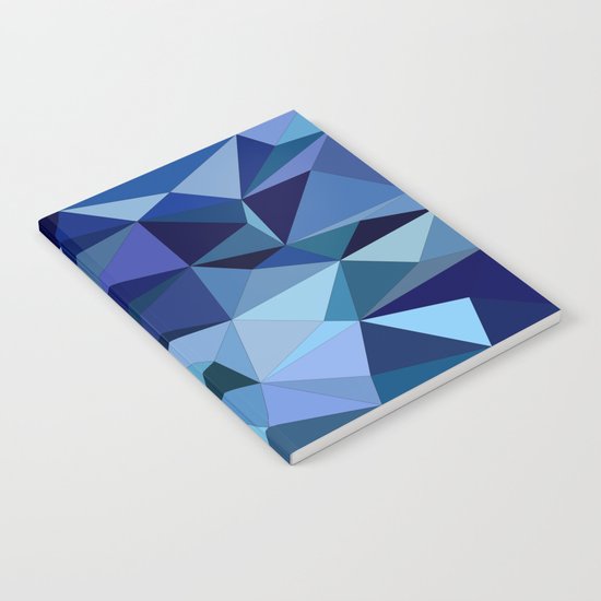 Blue triangles Notebook