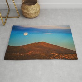 The Moonlit Red Hill Rug | Mars, Jamul, Moonlight, Moon, Red, Travel, Hill, Blue, Photo, Sky 