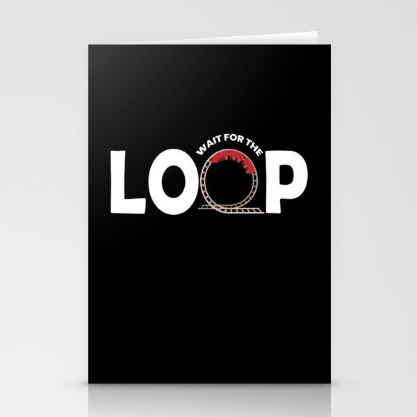 Wait For The Loop Rollercoaster Stationery Cards
