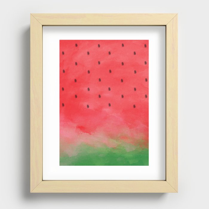 Watermelon Recessed Framed Print