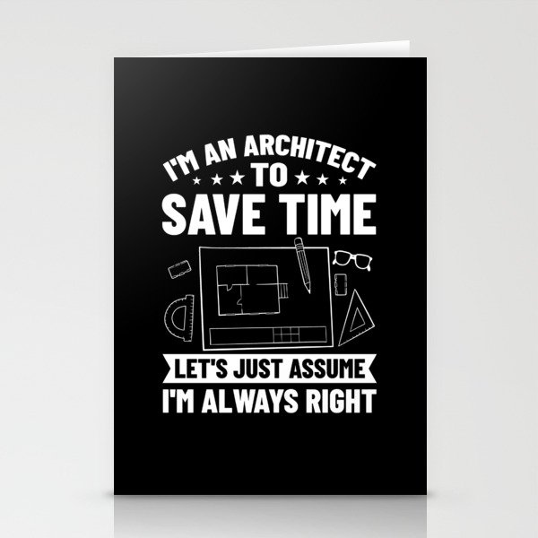 Architecture Designer Engineering House Architect Stationery Cards
