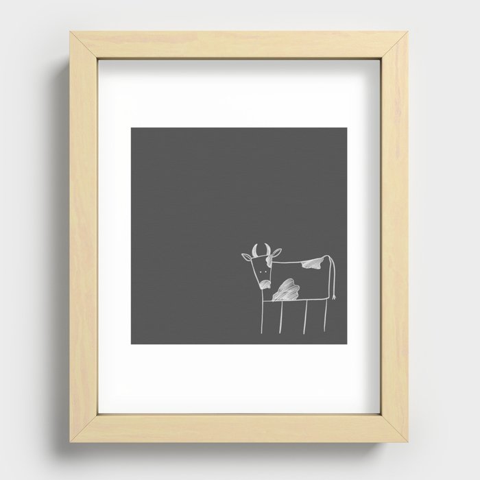 Bull 2021 New Year Recessed Framed Print