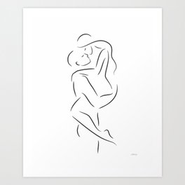 Sexy embrace sketch. Lovers line drawing. Art Print | Art, Line, Drawing, Sexy, Nude, Embrace, Passionate, Sketch, Love, Siretroots 