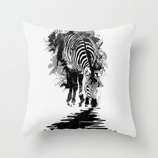 Stripe Charging Throw Pillow