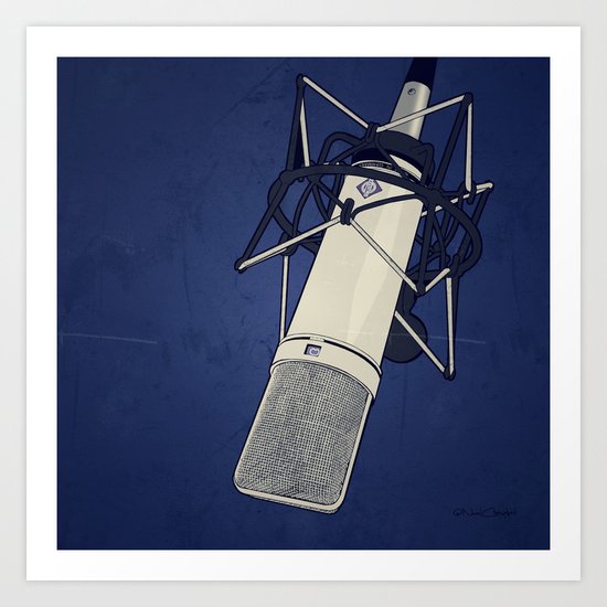 Neumann u87 Art Print