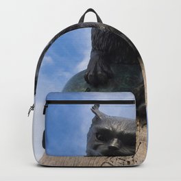 Sculpture Cat Up High Backpack | Sculpture, Cat, Photo, Uphigh, Blackcat, Animal, Color 