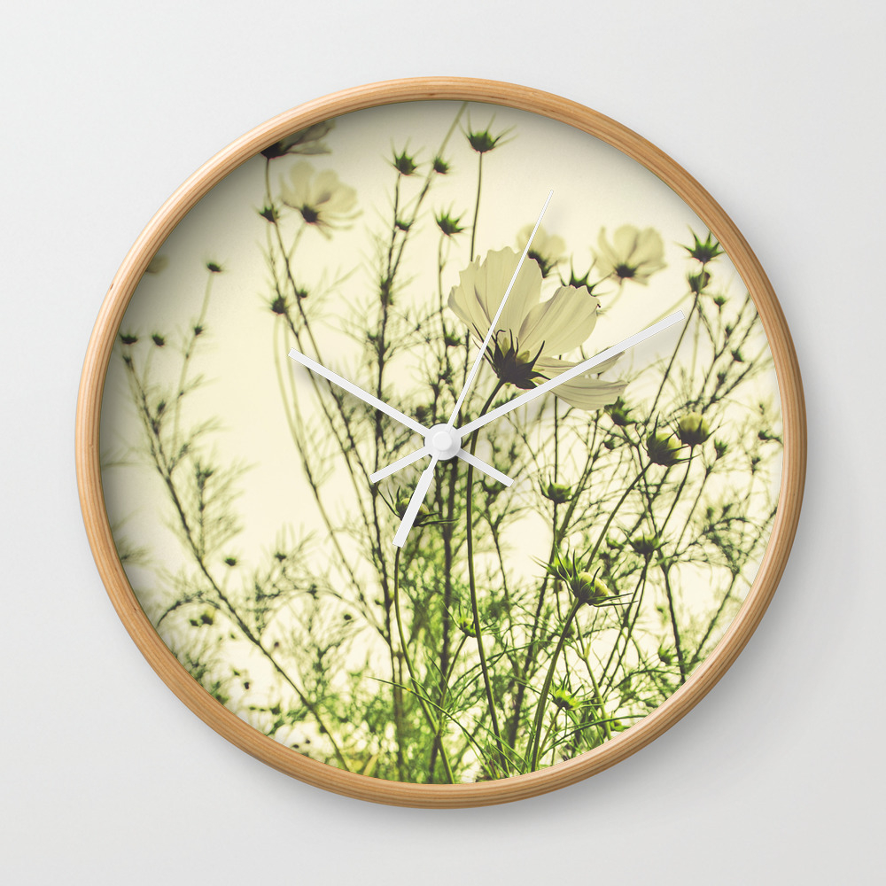 Field of Flowers 12 Wall Clock by bellaterra