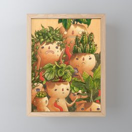 Plant-minded Framed Mini Art Print