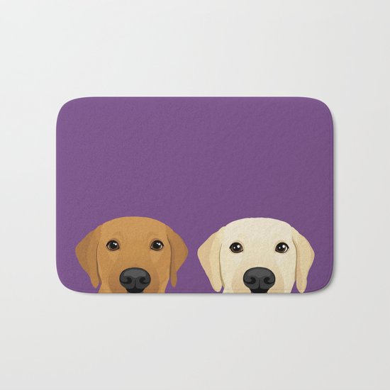 Tan Lab & Yellow Lab Bath Mat