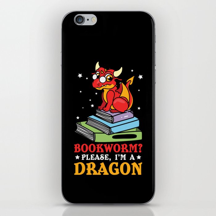 Bookworm? Please I'm A Dragon iPhone Skin