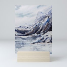 Watercolor  Mountains  Mini Art Print