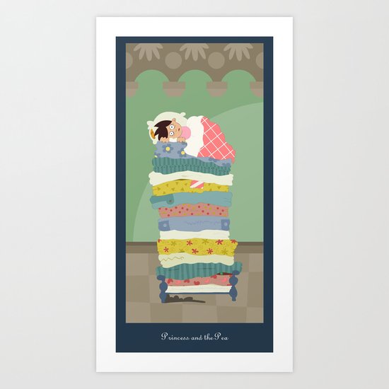 Princess and the Pea Art Print