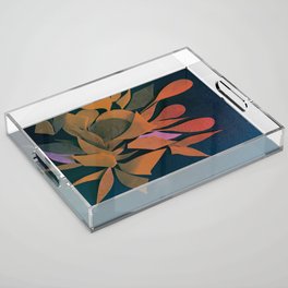 The Corsage- Floral Paper Art Acrylic Tray