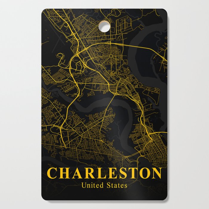 Charleston map Cutting Board