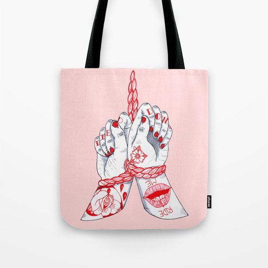 Tied Down Tote Bag