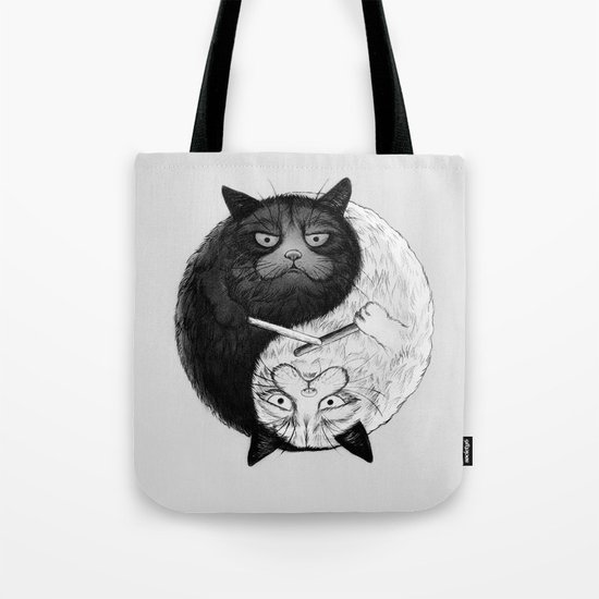 Grumpy Yin Yang Tote Bag