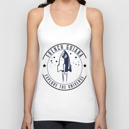 French Guiana Explore the Universe. Unisex Tank Top