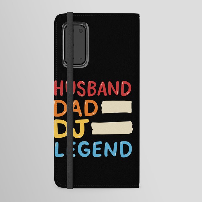Husband Dad DJ Legend Android Wallet Case