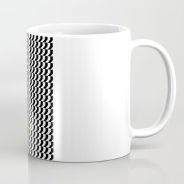 Orange: Black And White Pattern Coffee Mug