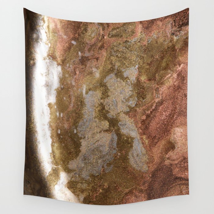 The turn of a glittering planet Wall Tapestry