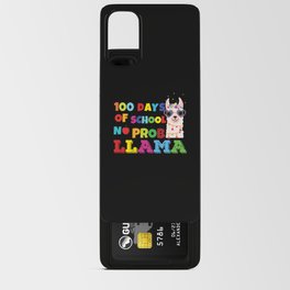 Days Of School 100th Day 100 Kawaii Llama Alpaca Android Card Case