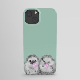 Playful Twins Hedgehog iPhone Case