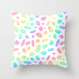 Rainbow Crystal Pattern Throw Pillow