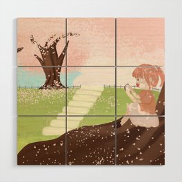 The Little Girl on the Roots Wood Wall Art