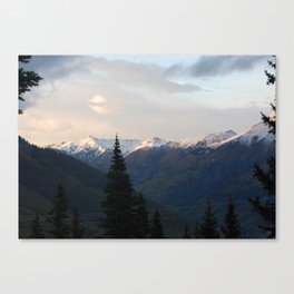 Snow-capped Mountain Photograph Canvas Print
