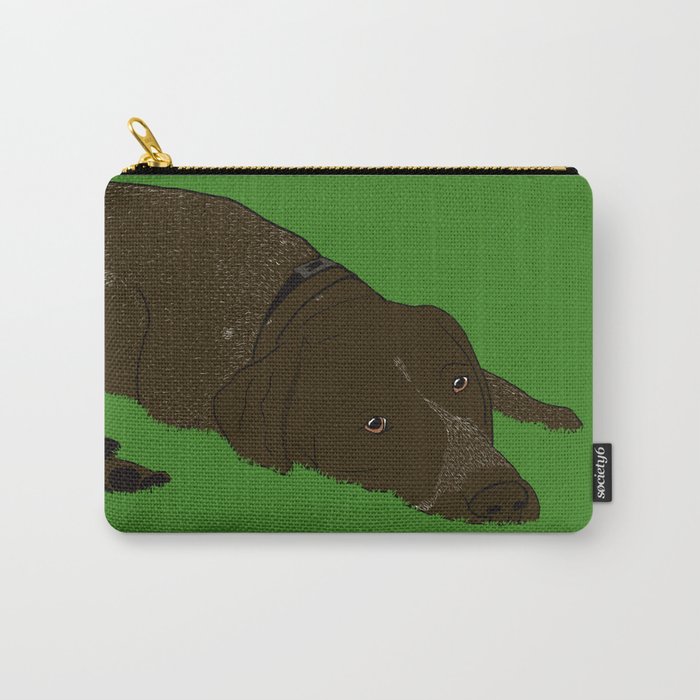 German Shorthaired Pointer Carry-All Pouch | Drawing, Digital, Pointer, Dog, Shorthair, Shorthaired, German-shorthair, Shorthaired-pointer, German-shorthaired, Cute-dog