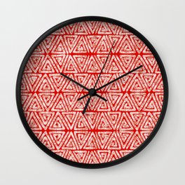 African Batik Te Dye Pattern 3 Wall Clock | Pattern, Kampala, Tribal, Africa, Lagos, Handdrawn, Digital, Tiedye, African, Dyed 