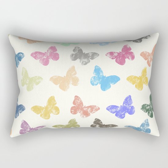 Colorful butterflies Rectangular Pillow