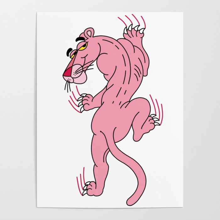 Pink Panther Stance Poster by BillyGale94