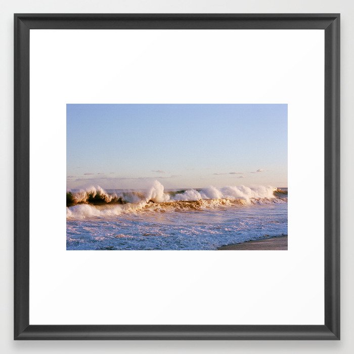 East Hampton Surf Framed Art Print