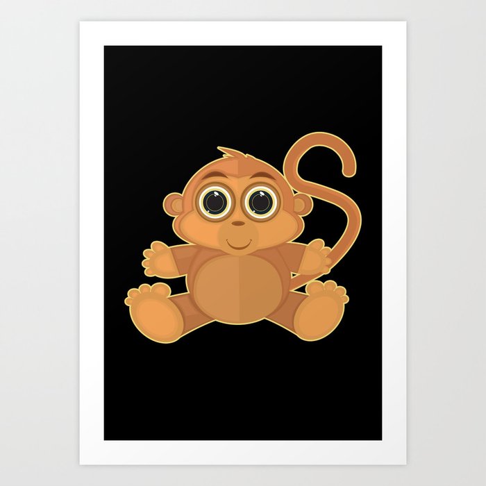 Monkey Art Print