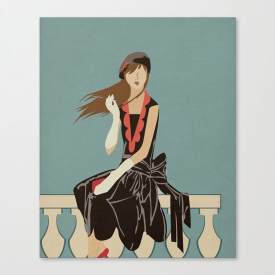 Oh to be French in the 30's Canvas Print