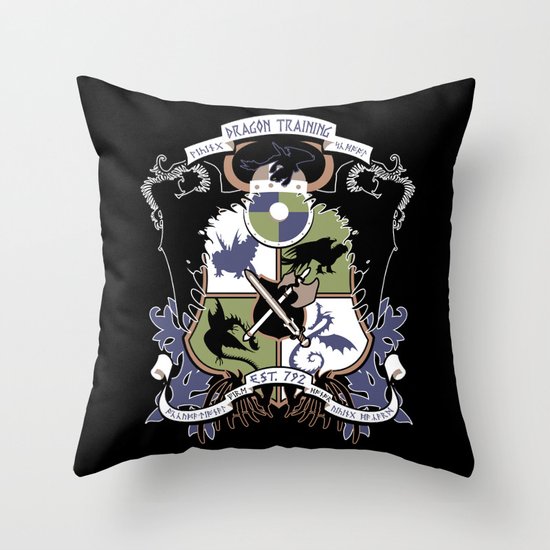 Dragon Training Crest - How to Train Your Dragon Throw Pillow