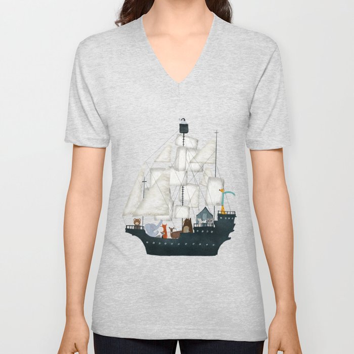 a nautical adventure V Neck T Shirt