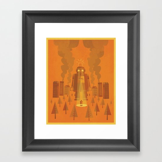 Superheroes SF Framed Art Print