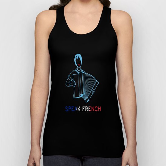 Speak French Unisex Tank Top