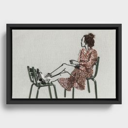 Put Your Feet Up Framed Canvas