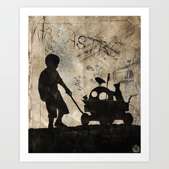 thrust forward Art Print