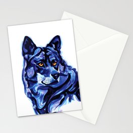 Blue Wolf Stationery Cards