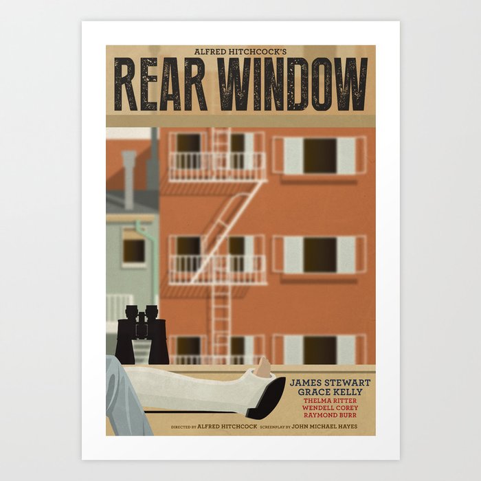 Rear Window tribute poster Kunstdrucke Rear Window tribute poster Kunstdrucke