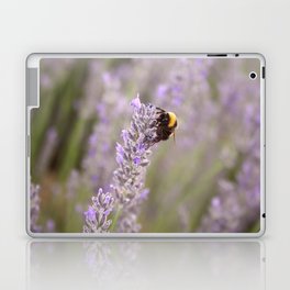 Bumblebee On Lavender Photograph Up Close Laptop Skin