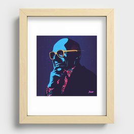 "Milton Friedman" Portrait Recessed Framed Print